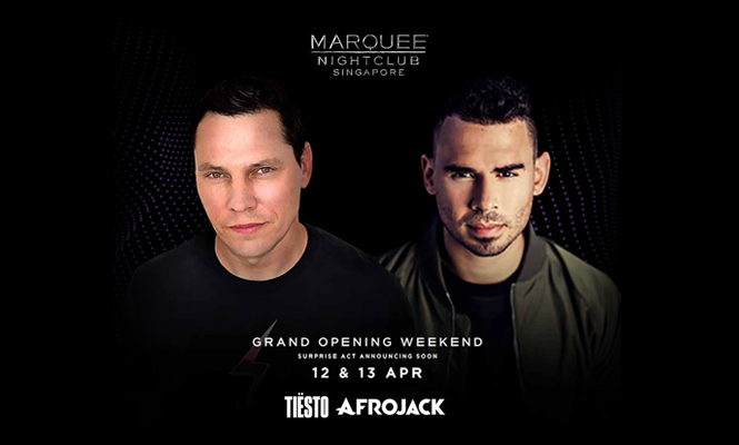 MARQUEE SINGAPORE ANNOUNCES GRAND OPENING LINEUP WITH CELEBRITY DJS