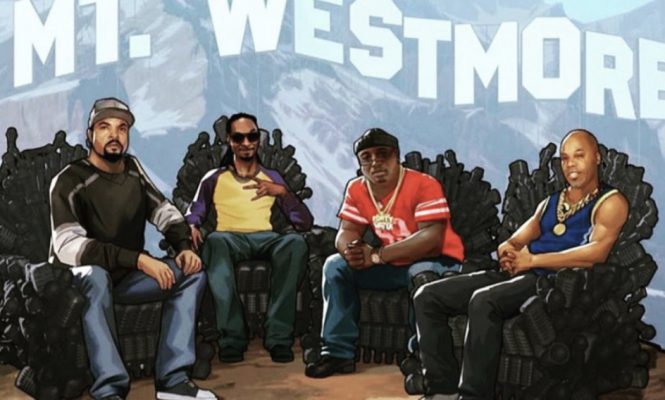 SNOOP DOGG, ICE CUBE, TOO SHORT, 그리고 E-40 가 함께 HIP-HOP 슈퍼 그룹 MT. WESTMORE를 결성했다.