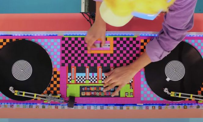 ARTIST DESIGNS WORKING DJ DECKS MADE ENTIRELY OUT OF LEGO